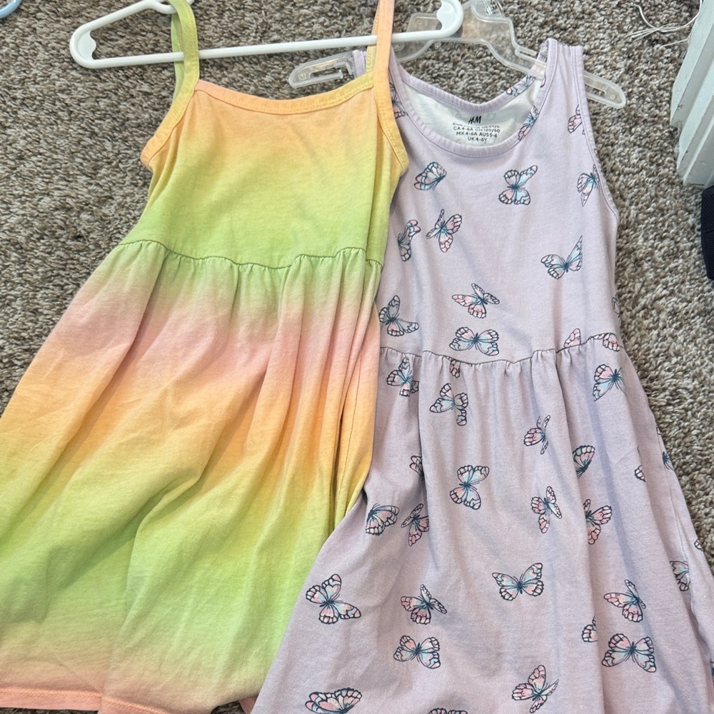 H&M Kids Dress Set - Pastel Ombre and Butterfly Print